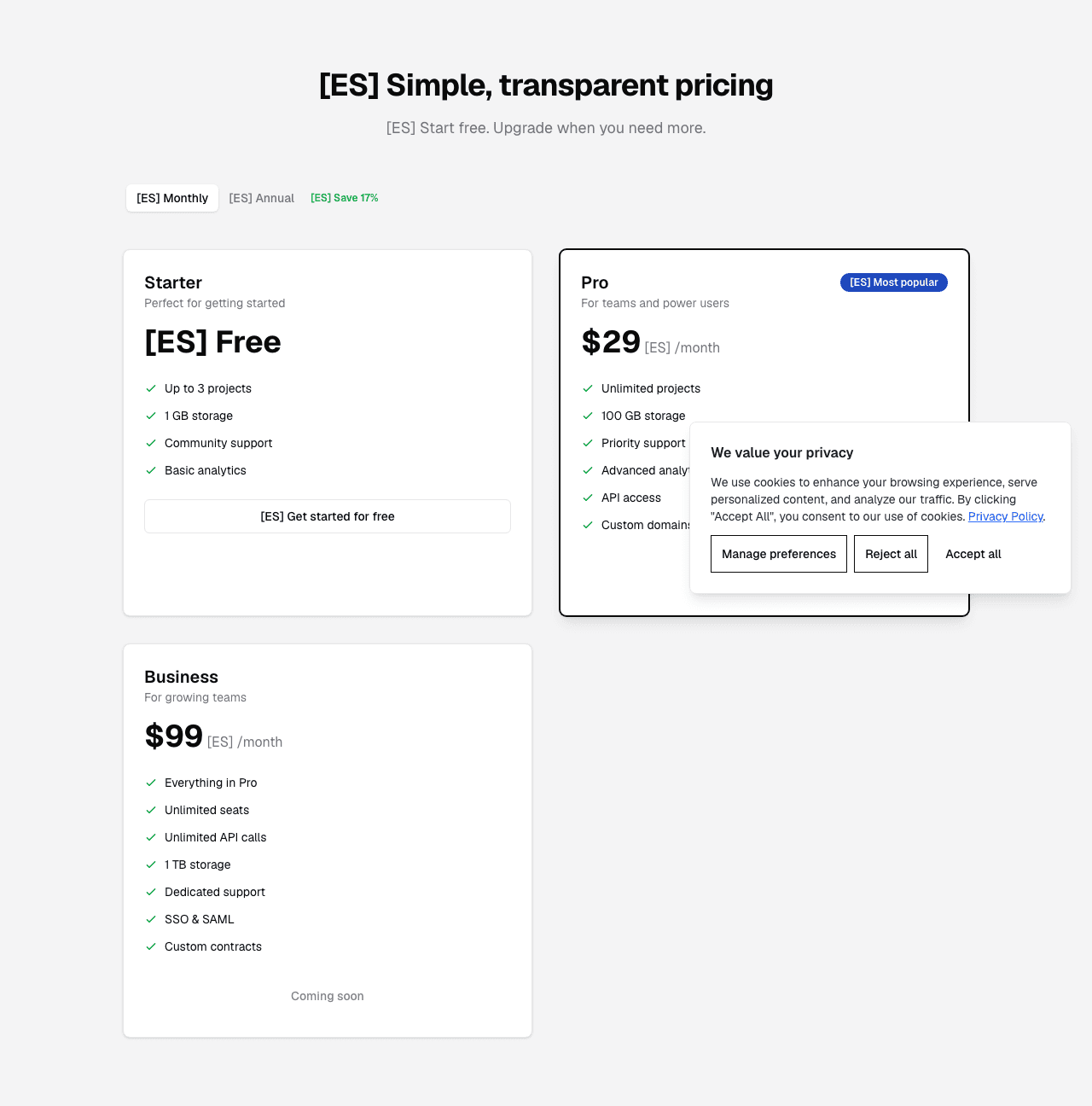 Next.js Pricing