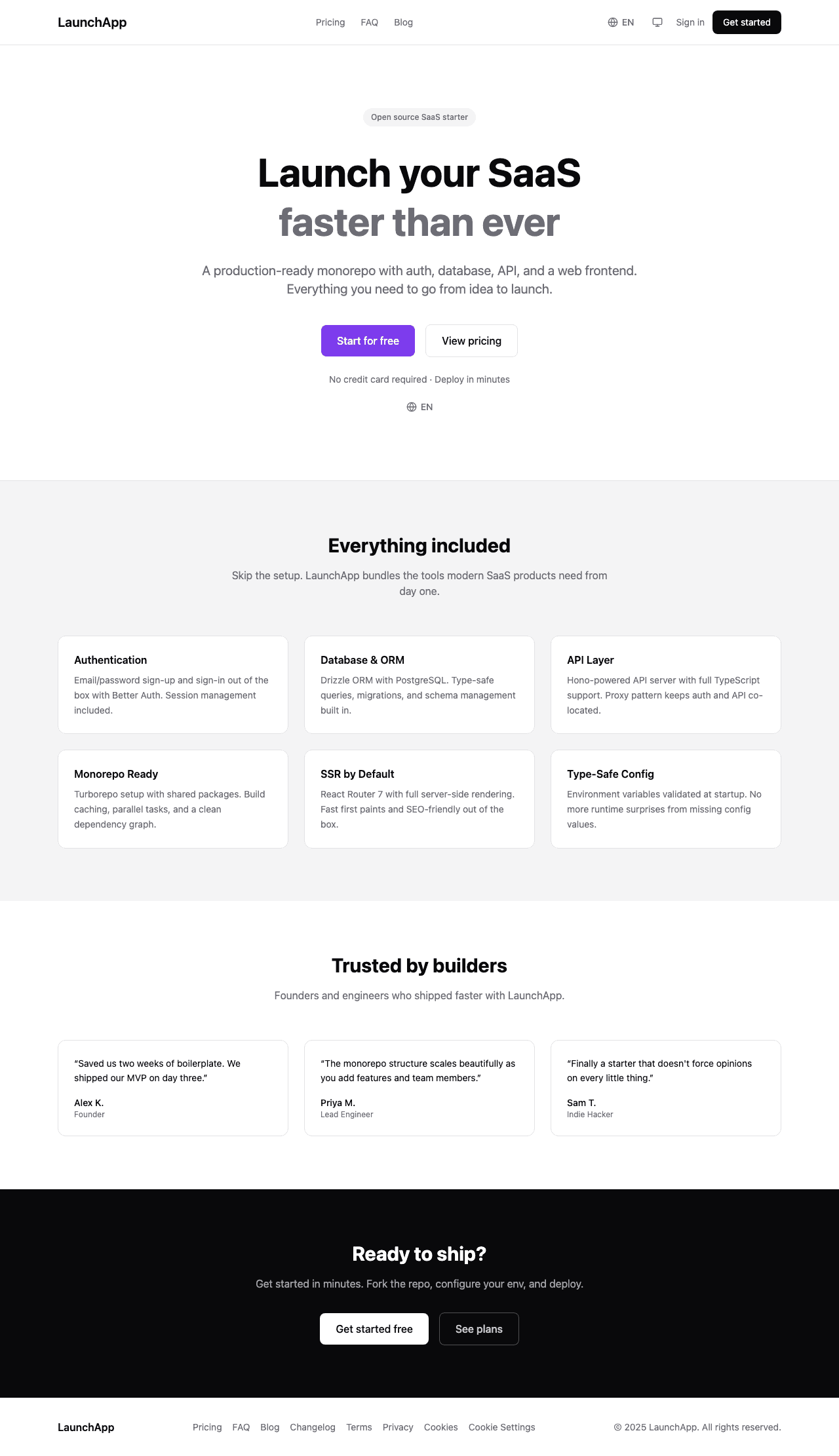 React Router template preview